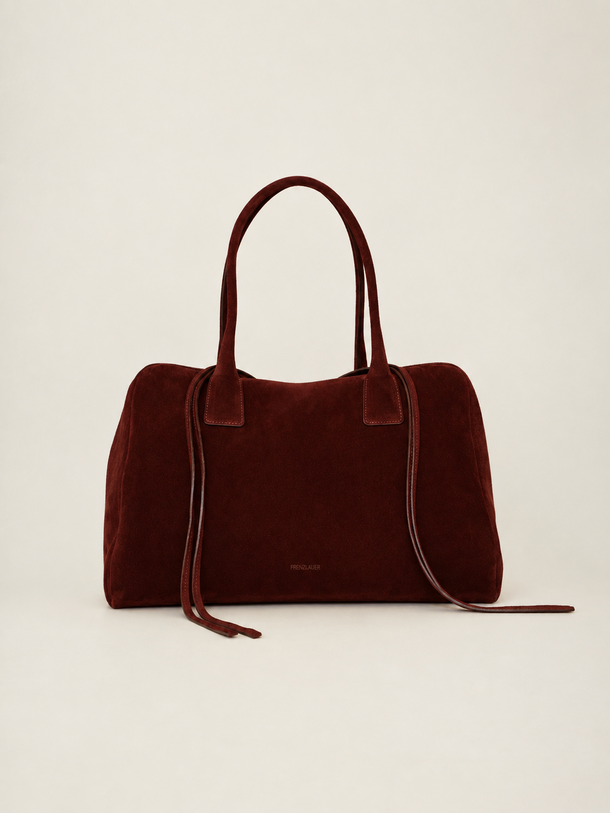 Bowling Bag Choco Suede