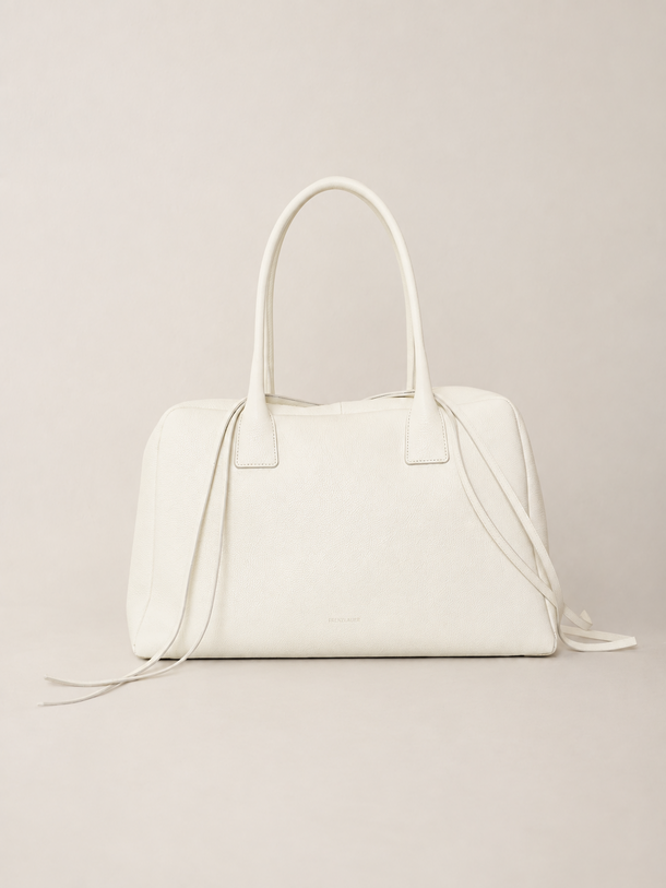 Bowling Bag Ivory Grained 