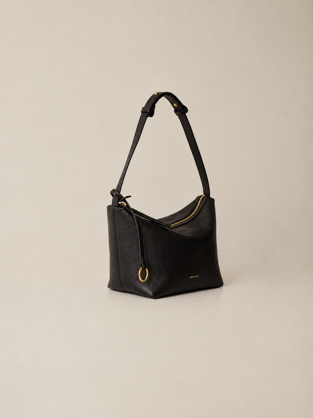 Basket Bag Black Grained