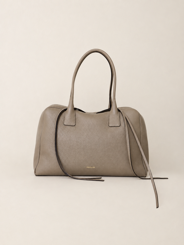 Bowling Bag Taupe Grained   