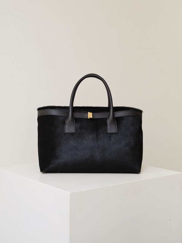 Greta Bag Pony-Effect Black  