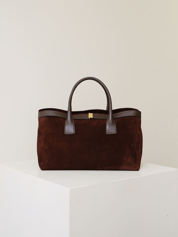 Greta Bag Choco Suede 