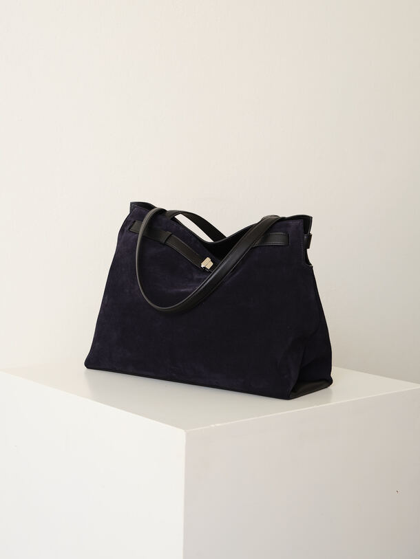 Greta Tote Universe Dark Blue Suede
