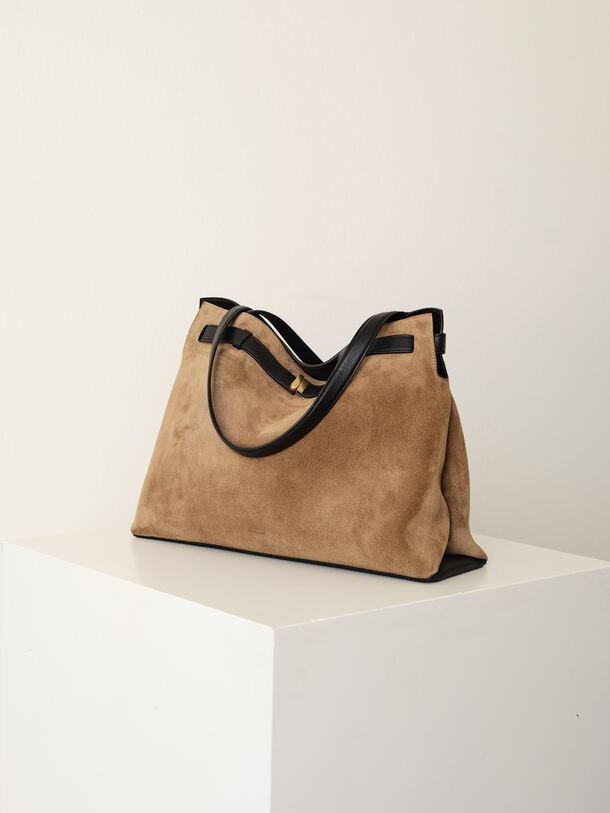 Greta Tote Tabacco Suede