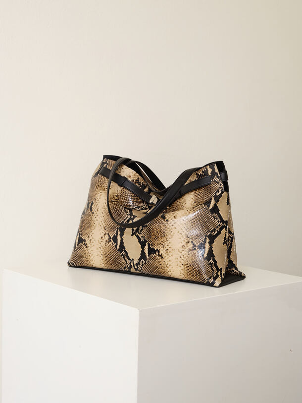 Greta Tote Pitone Nature